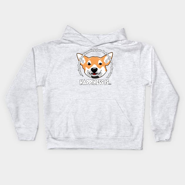 Welcome Home Corgi Kids Hoodie by Spikeani